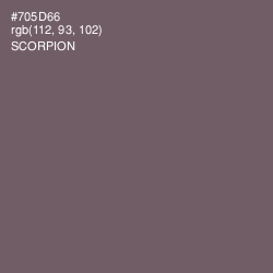 #705D66 - Scorpion Color Image