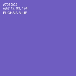 #705DC2 - Fuchsia Blue Color Image