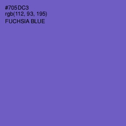 #705DC3 - Fuchsia Blue Color Image