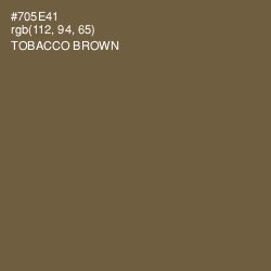 #705E41 - Tobacco Brown Color Image