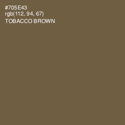 #705E43 - Tobacco Brown Color Image