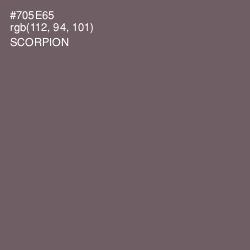 #705E65 - Scorpion Color Image