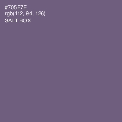 #705E7E - Salt Box Color Image