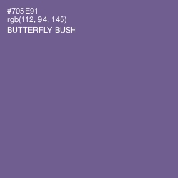 #705E91 - Butterfly Bush Color Image