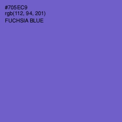 #705EC9 - Fuchsia Blue Color Image