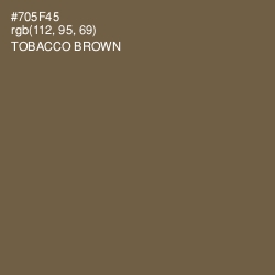 #705F45 - Tobacco Brown Color Image