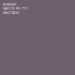 #705F6F - Salt Box Color Image