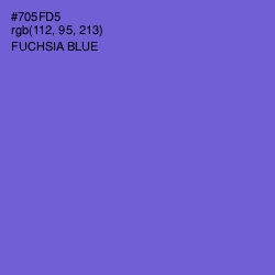 #705FD5 - Fuchsia Blue Color Image