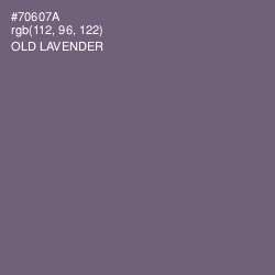 #70607A - Old Lavender Color Image