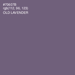 #70607B - Old Lavender Color Image