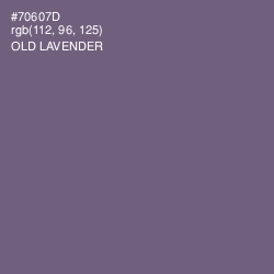 #70607D - Old Lavender Color Image