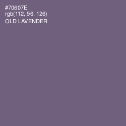 #70607E - Old Lavender Color Image