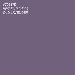 #70617D - Old Lavender Color Image