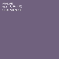 #70627E - Old Lavender Color Image