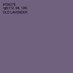 #70627E - Old Lavender Color Image