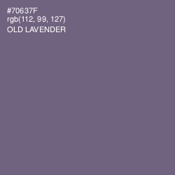 #70637F - Old Lavender Color Image