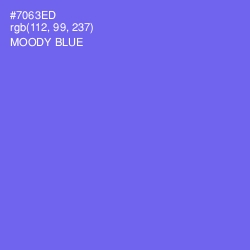 #7063ED - Moody Blue Color Image