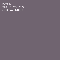 #706471 - Old Lavender Color Image