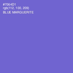 #7064D1 - Blue Marguerite Color Image