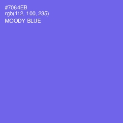 #7064EB - Moody Blue Color Image