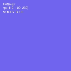 #7064EF - Moody Blue Color Image