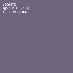 #70657E - Old Lavender Color Image