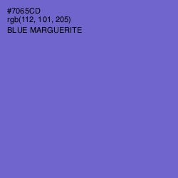 #7065CD - Blue Marguerite Color Image