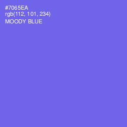 #7065EA - Moody Blue Color Image