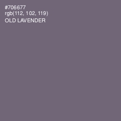 #706677 - Old Lavender Color Image