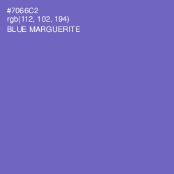 #7066C2 - Blue Marguerite Color Image