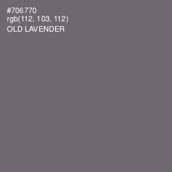 #706770 - Old Lavender Color Image