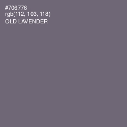 #706776 - Old Lavender Color Image