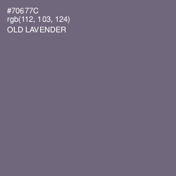 #70677C - Old Lavender Color Image