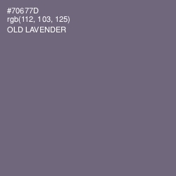 #70677D - Old Lavender Color Image