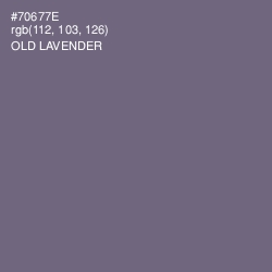 #70677E - Old Lavender Color Image