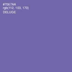 #7067AA - Deluge Color Image