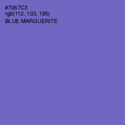 #7067C3 - Blue Marguerite Color Image