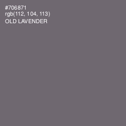 #706871 - Old Lavender Color Image