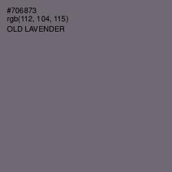 #706873 - Old Lavender Color Image