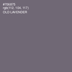 #706875 - Old Lavender Color Image