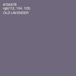 #70687B - Old Lavender Color Image