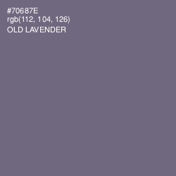 #70687E - Old Lavender Color Image