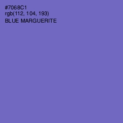 #7068C1 - Blue Marguerite Color Image