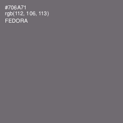 #706A71 - Fedora Color Image