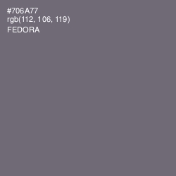 #706A77 - Fedora Color Image