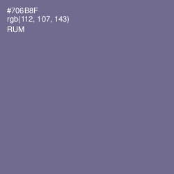 #706B8F - Rum Color Image