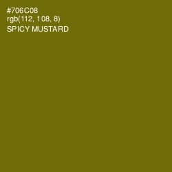 #706C08 - Spicy Mustard Color Image