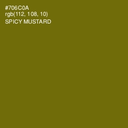 #706C0A - Spicy Mustard Color Image