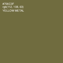 #706C3F - Yellow Metal Color Image