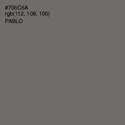 #706C6A - Pablo Color Image